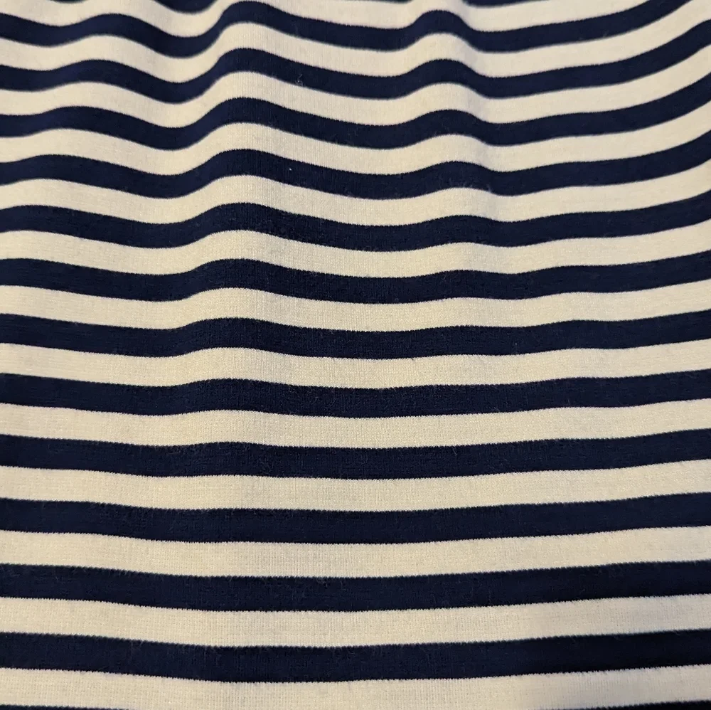 Madewell women's xs striped afternoon crew dress with pockets!! - Picture 4 of 11